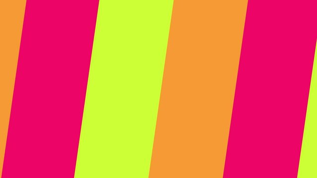 Transition video element with wide colored stripes