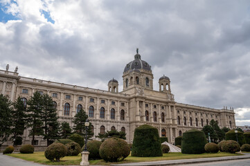 Fototapeta premium Capital of Austria Vienna, architectural and decoration elements of buildings in central part of city