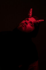 A devil in the dark and neon