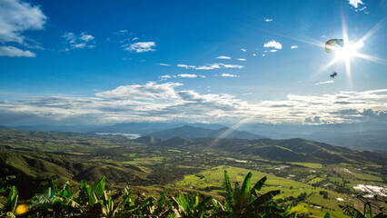 panoramic view from the mountains