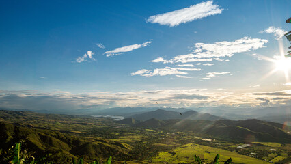 panoramic view from the mountains