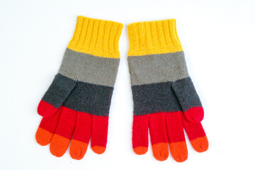 pair of gloves isolated