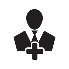 add business man icon or logo isolated sign symbol vector illustration - high quality black style vector icons
