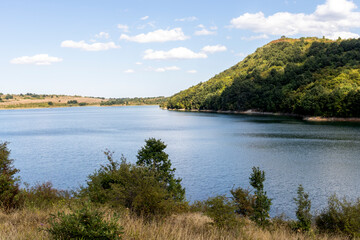 Fototapeta na wymiar Panoramic view of Krapets Reservoir, Bulgaria