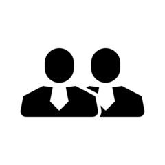 business partner icon or logo isolated sign symbol vector illustration - high quality black style vector icons
