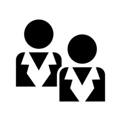 business partner icon or logo isolated sign symbol vector illustration - high quality black style vector icons
