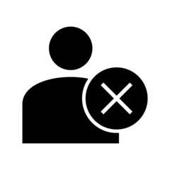 Fototapeta premium delete business icon or logo isolated sign symbol vector illustration - high quality black style vector icons 