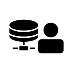 executive database icon or logo isolated sign symbol vector illustration - high quality black style vector icons
