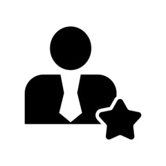 favorite man icon or logo isolated sign symbol vector illustration - high quality black style vector icons
