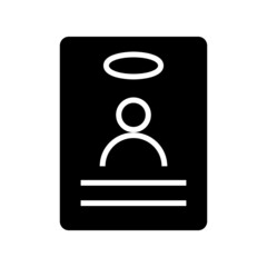 Fototapeta premium id card icon or logo isolated sign symbol vector illustration - high quality black style vector icons 