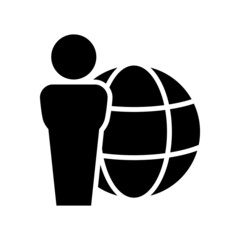 Fototapeta premium International business icon or logo isolated sign symbol vector illustration - high quality black style vector icons 