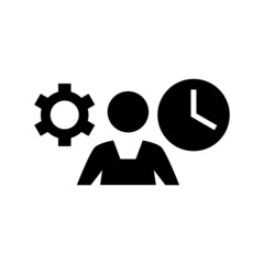 job time icon or logo isolated sign symbol vector illustration - high quality black style vector icons
