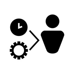 job time icon or logo isolated sign symbol vector illustration - high quality black style vector icons
