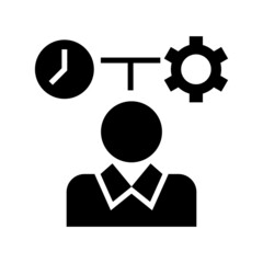 job time icon or logo isolated sign symbol vector illustration - high quality black style vector icons
