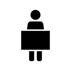 man board icon or logo isolated sign symbol vector illustration - high quality black style vector icons
