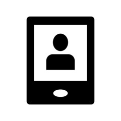 video call icon or logo isolated sign symbol vector illustration - high quality black style vector icons
