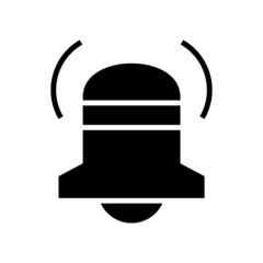 notification bell icon or logo isolated sign symbol vector illustration - high quality black style vector icons
