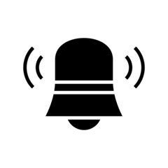 notification bell icon or logo isolated sign symbol vector illustration - high quality black style vector icons
