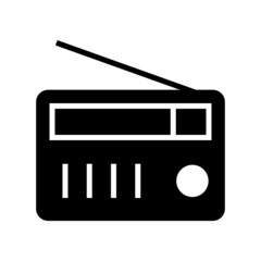 radio icon or logo isolated sign symbol vector illustration - high quality black style vector icons
