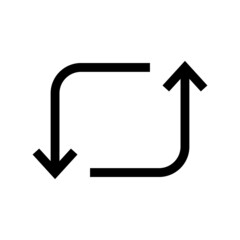 repeat icon or logo isolated sign symbol vector illustration - high quality black style vector icons
