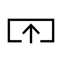 upload icon or logo isolated sign symbol vector illustration - high quality black style vector icons

