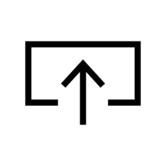 upload icon or logo isolated sign symbol vector illustration - high quality black style vector icons

