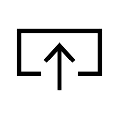 upload icon or logo isolated sign symbol vector illustration - high quality black style vector icons

