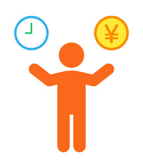 時間とお金を比べる人