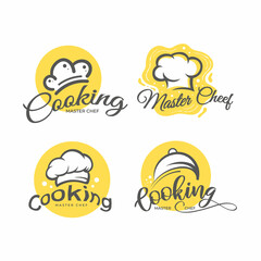 Set of Cooking icon logo design concept for restaurant or culinary course