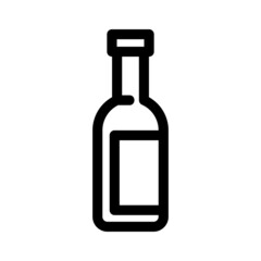 bottle icon or logo isolated sign symbol vector illustration - high quality black style vector icons
