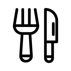 cutlery icon or logo isolated sign symbol vector illustration - high quality black style vector icons
