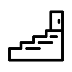 exit ladder icon or logo isolated sign symbol vector illustration - high quality black style vector icons
