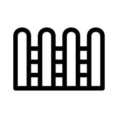 fence icon or logo isolated sign symbol vector illustration - high quality black style vector icons

