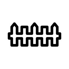 fence icon or logo isolated sign symbol vector illustration - high quality black style vector icons
