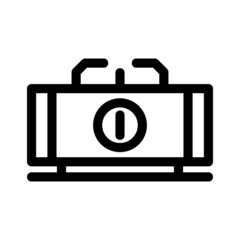 gas stove icon or logo isolated sign symbol vector illustration - high quality black style vector icons
