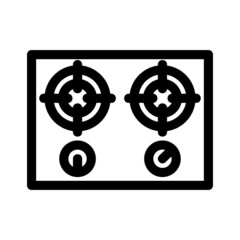 Fototapeta premium gas stove icon or logo isolated sign symbol vector illustration - high quality black style vector icons 