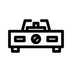gas stove icon or logo isolated sign symbol vector illustration - high quality black style vector icons
