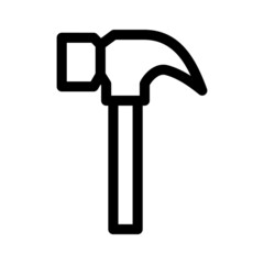 hammer icon or logo isolated sign symbol vector illustration - high quality black style vector icons
