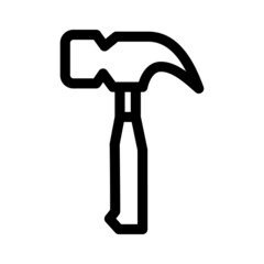 hammer icon or logo isolated sign symbol vector illustration - high quality black style vector icons
