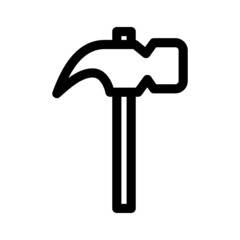 hammer icon or logo isolated sign symbol vector illustration - high quality black style vector icons
