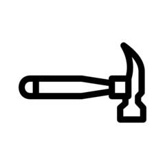 hammer icon or logo isolated sign symbol vector illustration - high quality black style vector icons
