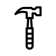 hammer icon or logo isolated sign symbol vector illustration - high quality black style vector icons
