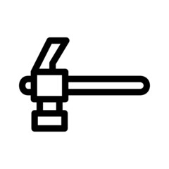 hammer icon or logo isolated sign symbol vector illustration - high quality black style vector icons
