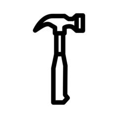 hammer icon or logo isolated sign symbol vector illustration - high quality black style vector icons
