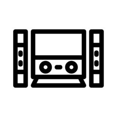 Fototapeta premium home theater icon or logo isolated sign symbol vector illustration - high quality black style vector icons 