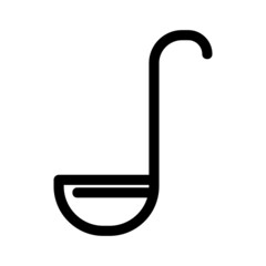 ladle icon or logo isolated sign symbol vector illustration - high quality black style vector icons
