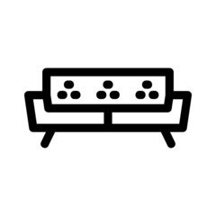 sofa icon or logo isolated sign symbol vector illustration - high quality black style vector icons
