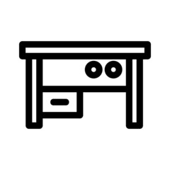 Fototapeta premium table icon or logo isolated sign symbol vector illustration - high quality black style vector icons 