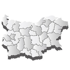 ブルガリア　地図　シルエット　アイコン