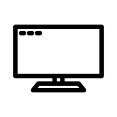 television icon or logo isolated sign symbol vector illustration - high quality black style vector icons
